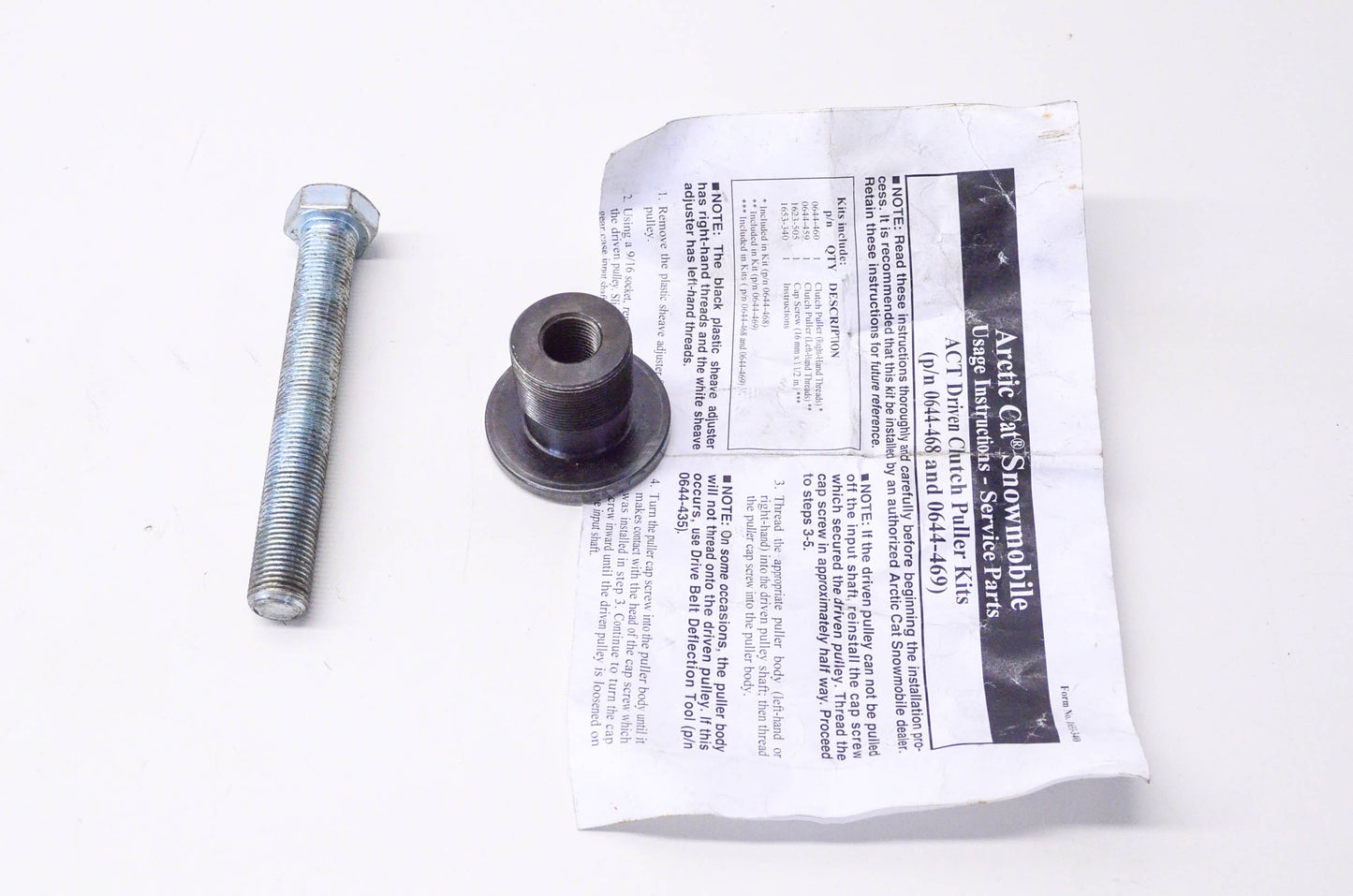 OEM Arctic Cat 0644-469 Driven Clutch Puller Kit
