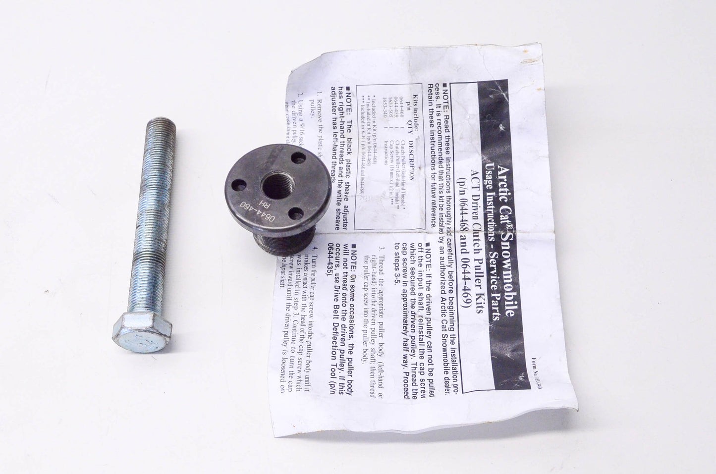 OEM Arctic Cat 0644-469 Driven Clutch Puller Kit