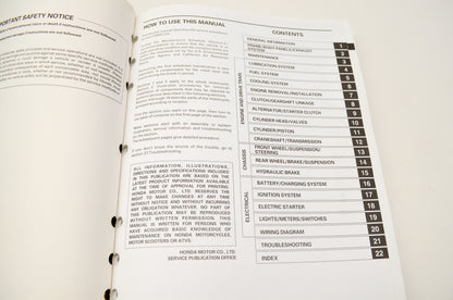 OEM Honda 61MZ800 97-98 VT600C/CD Service Shop Manual