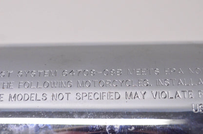 OEM Harley Davidson 64708-08B Softail Slip-on Exhaust
