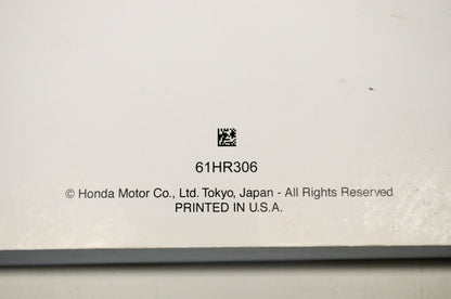 New OEM Honda 61HR306 14-19 Honda Service Shop Manual NOS