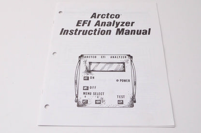 New OEM Arctic Cat 2255-045 Arctco EFI Analyzer Instruction Manual NOS