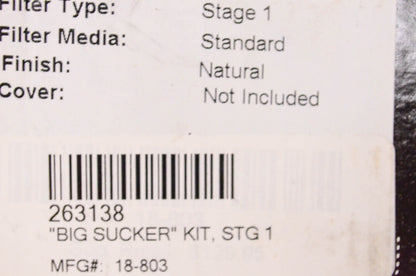 Arlen Ness 18-803 Big Sucker Performance Air Filter Kit