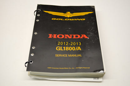 OEM Honda 12-13 GL1800/A Service Shop Manual