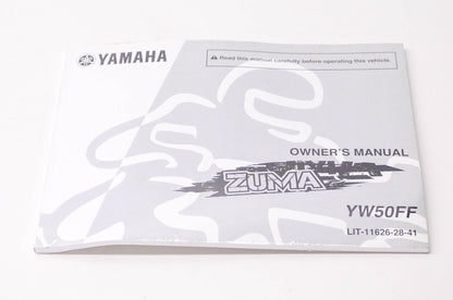 New OEM Yamaha LIT-11626-28-41 ZUMA YW50FF Owner's Manual NOS