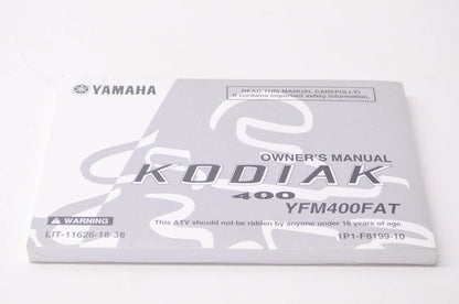 New OEM Yamaha Kodiak 400 YFM400FAT Owner's Manual NOS
