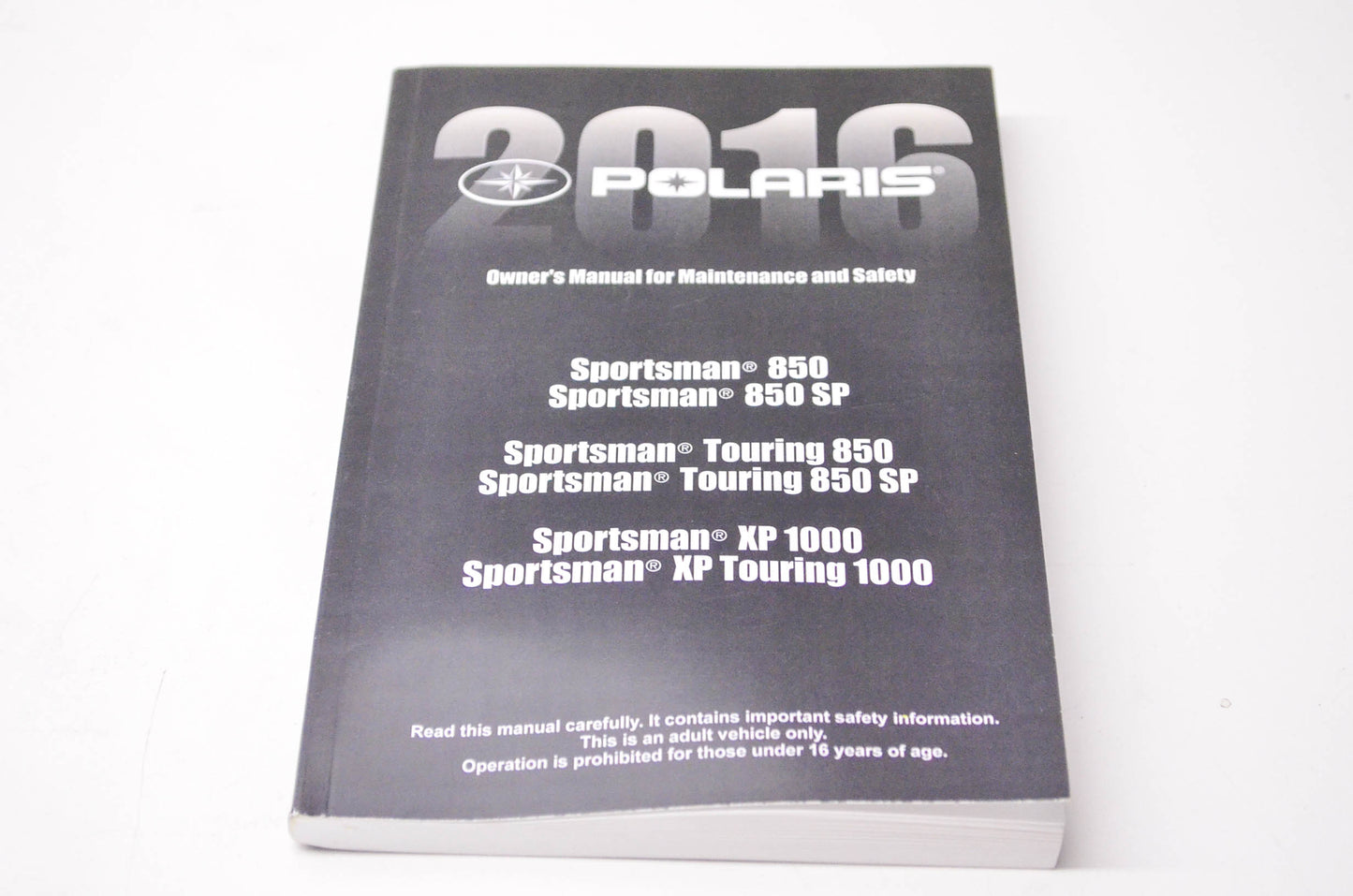 New OEM Polaris 9926450 2016 Sportsman 850 Owner's Manual NOS