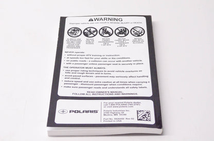 New OEM Polaris 9926450 2016 Sportsman 850 Owner's Manual NOS