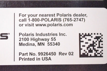 New OEM Polaris 9926450 2016 Sportsman 850 Owner's Manual NOS