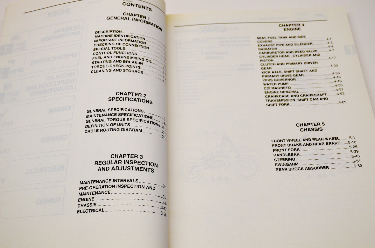 OEM Yamaha Yamaha YZ125R Owner's Service Shop Manual