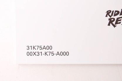 New OEM Honda 31K75A00, 00X31-K75-A000 2016 CBR300R/RA Owner's Manual NOS