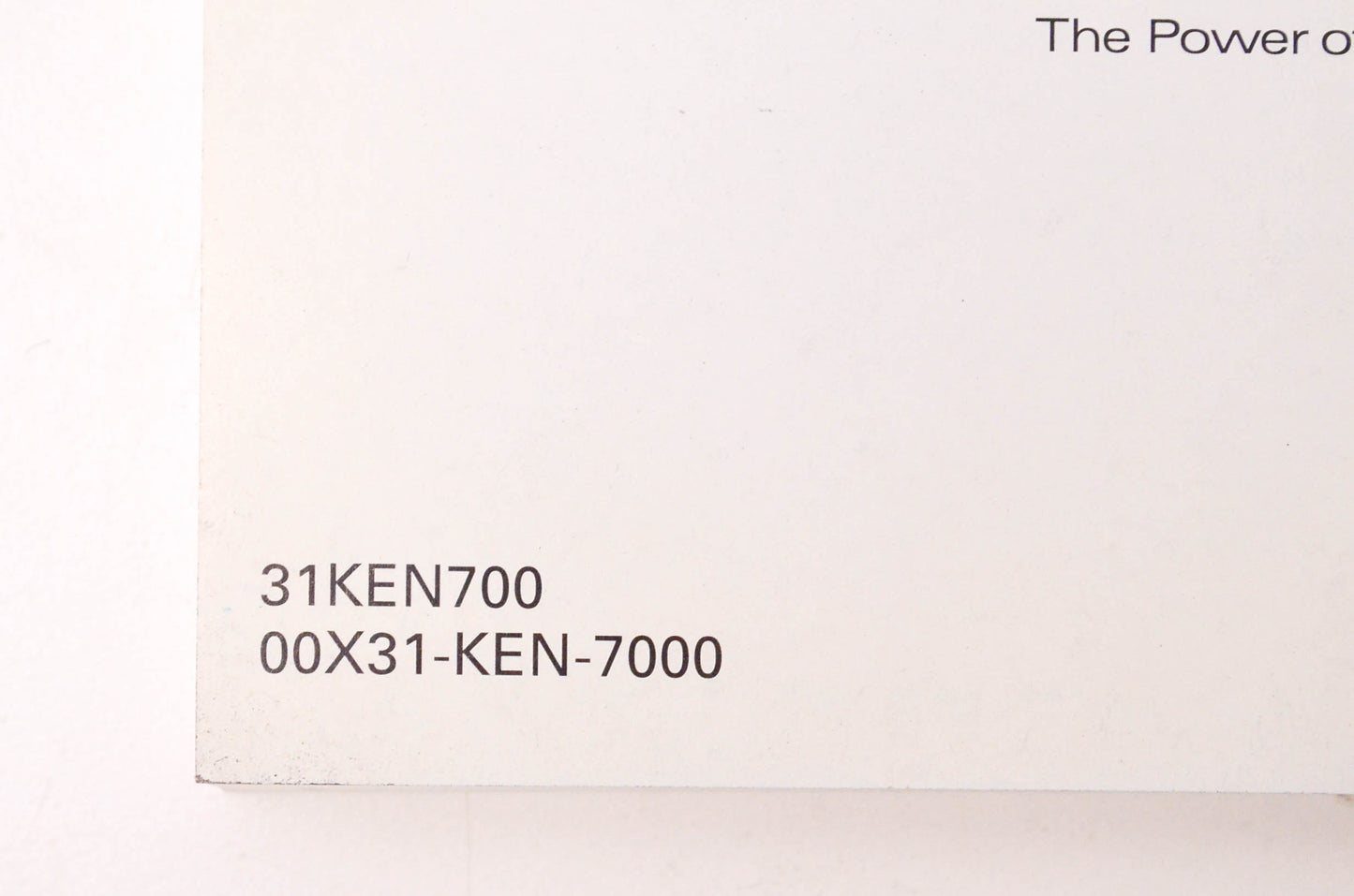 New OEM Honda 31KEN700 2007 CMX250C Rebel Owner's Manual NOS
