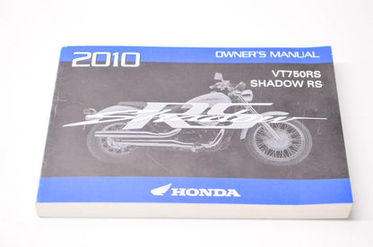 New OEM Honda 31MGR600 2010 VT750RS Shadow RS Owner's Manual NOS