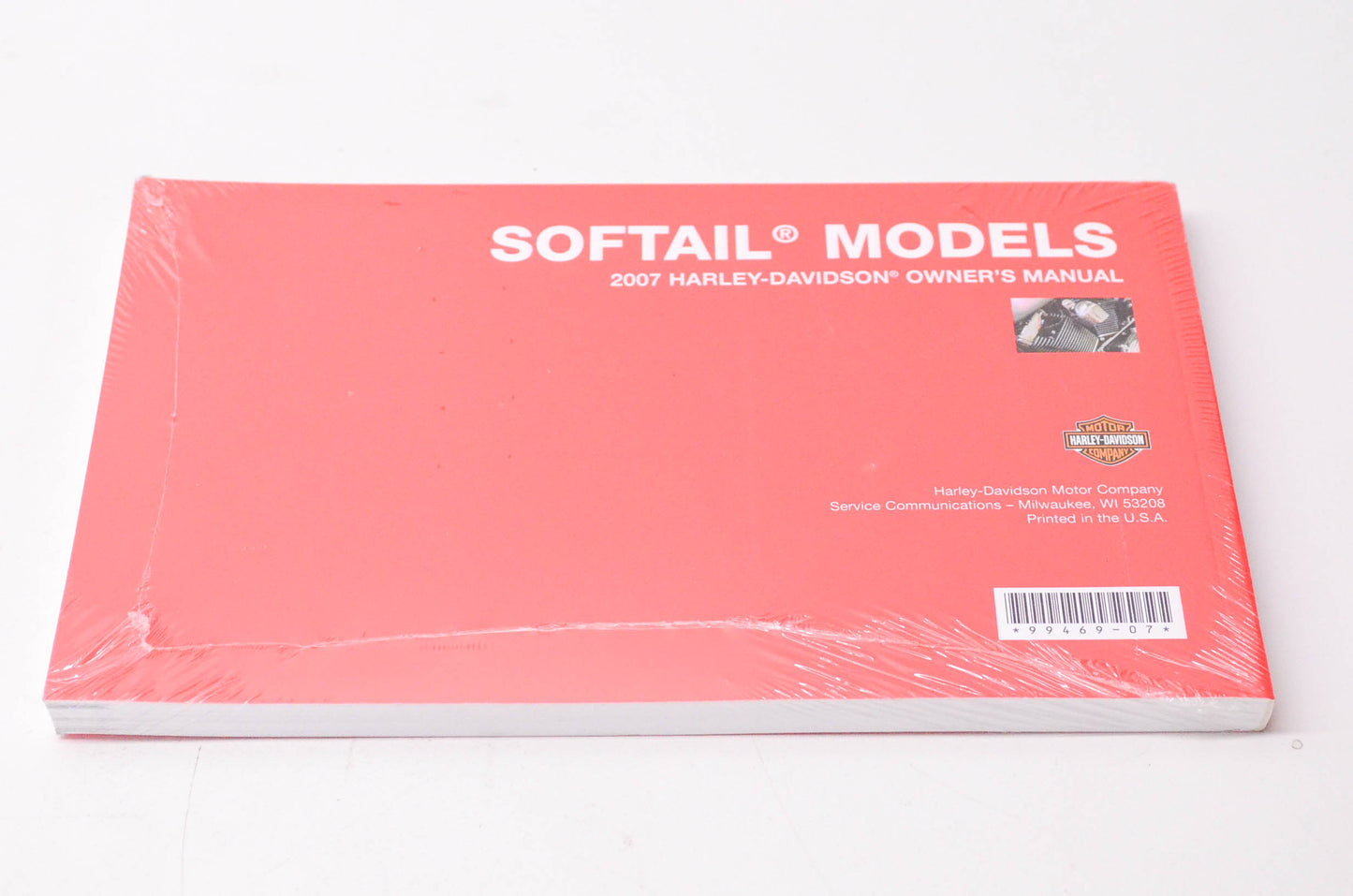 New OEM Harley Davidson 99469-07 2007 HD Softail Models Owner's Manual NOS