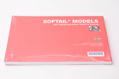 New OEM Harley Davidson 99469-07 2007 HD Softail Models Owner's Manual NOS