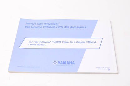 New OEM Yamaha XT250, XT250Z, XT250ZC Owner's Manual NOS