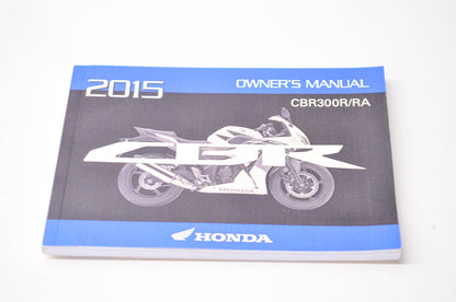 New OEM Honda 31K33A00 2015 CBR300R/RA Owner's Manual NOS