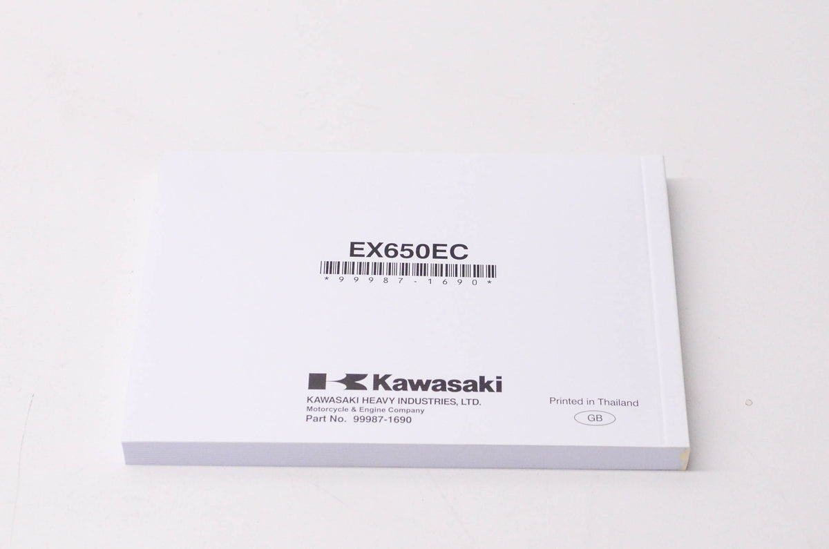 New OEM Kawasaki 99987-1690 Ninja 650 Owner's Manual NOS