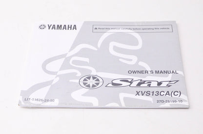 New OEM Yamaha LIT-11626-24-50 Star XVS13CA(C) Owner's Manual NOS