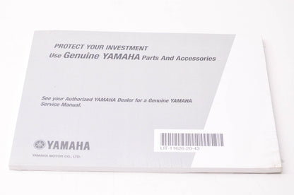 New OEM Yamaha LIT-11626-20-43 R6 YZFR6W(C) Owner's Manual NOS