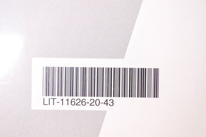New OEM Yamaha LIT-11626-20-43 R6 YZFR6W(C) Owner's Manual NOS