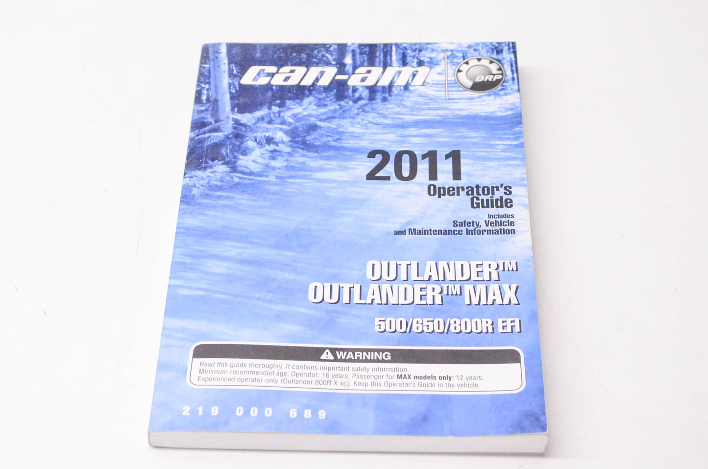 OEM Can-am 219000689 2011 Outlander Outlander Max Operator's Guide