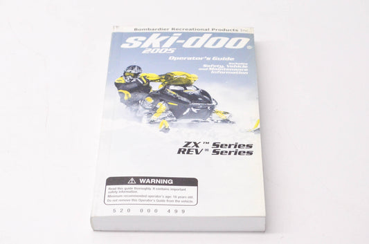 OEM Ski-Doo 520000499 2005 ZX/REV Series Operator's Guide