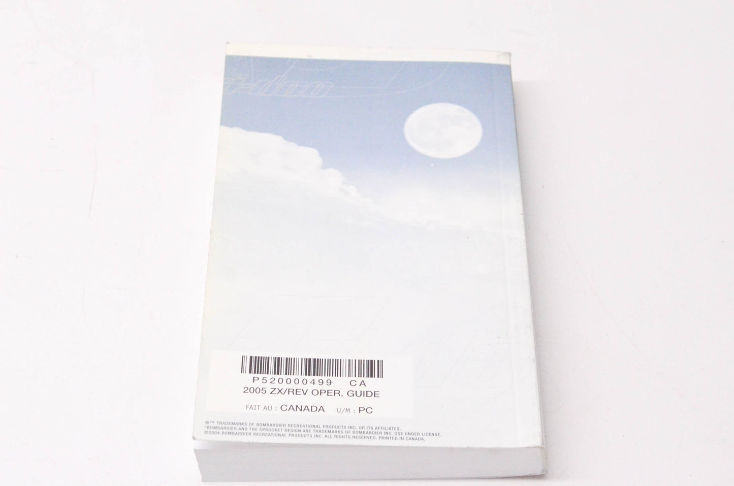 OEM Ski-Doo 520000499 2005 ZX/REV Series Operator's Guide