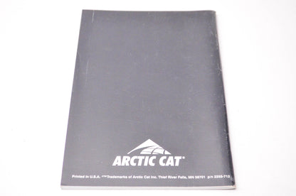 New OEM Arctic Cat 2255-712 1998 ZR 500, ZR 600 Operator's Manual NOS
