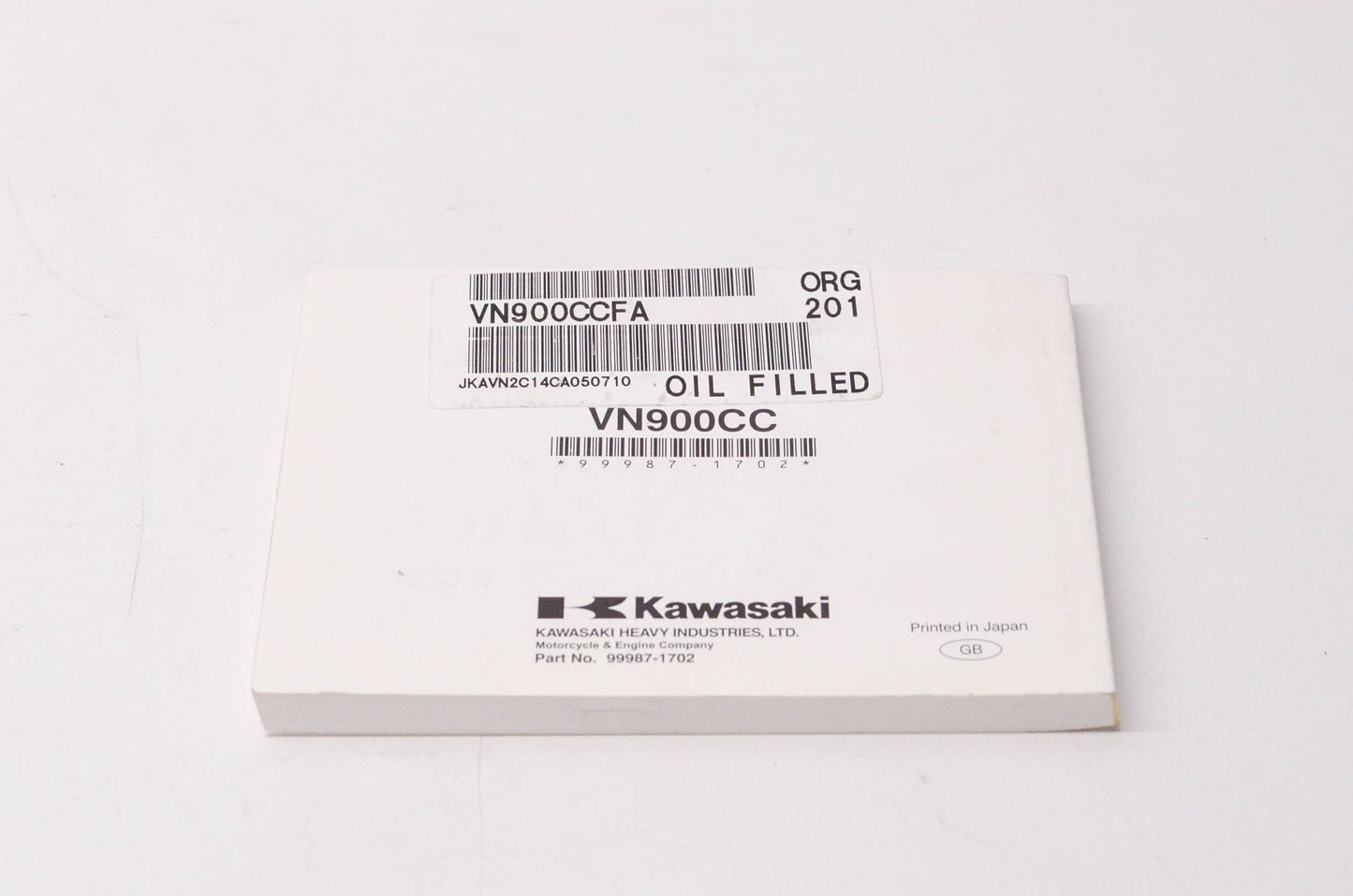 New OEM Kawasaki 99987-1702 Vulcan 900 Custom Owner's Manual NOS
