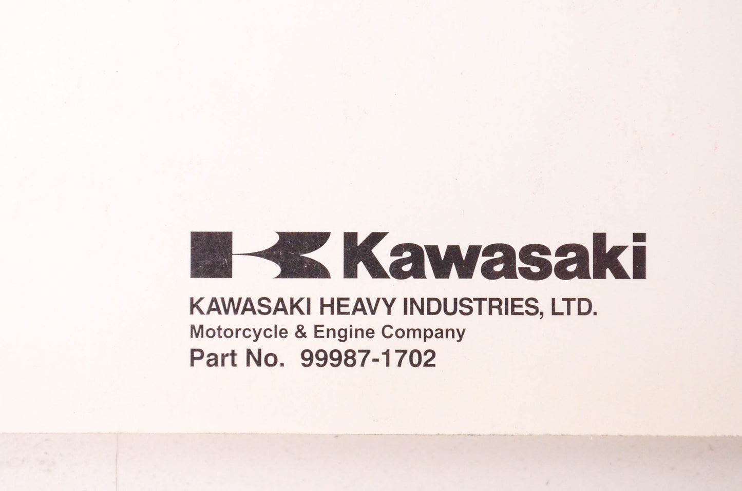 New OEM Kawasaki 99987-1702 Vulcan 900 Custom Owner's Manual NOS