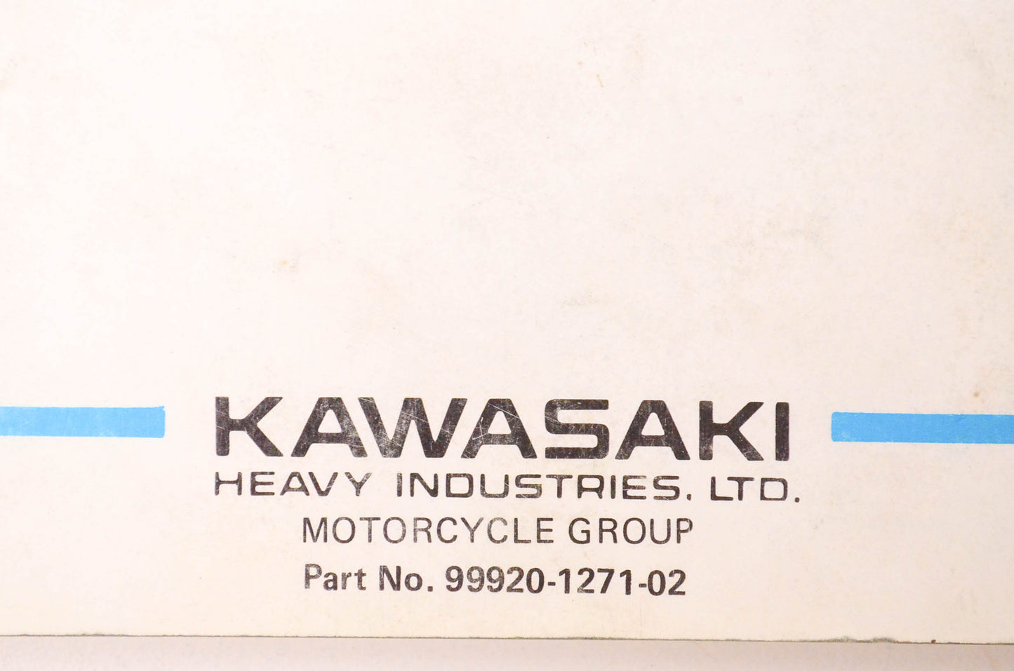 OEM Kawasaki 99920-1271-02 Ninja 1000R Owner's Manual
