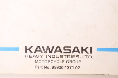 OEM Kawasaki 99920-1271-02 Ninja 1000R Owner's Manual