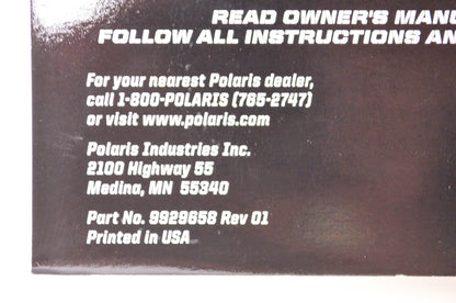 New OEM Polaris 2018 Scrambler 850, Scrambler XP 1000 EPS Owner's Manual NOS