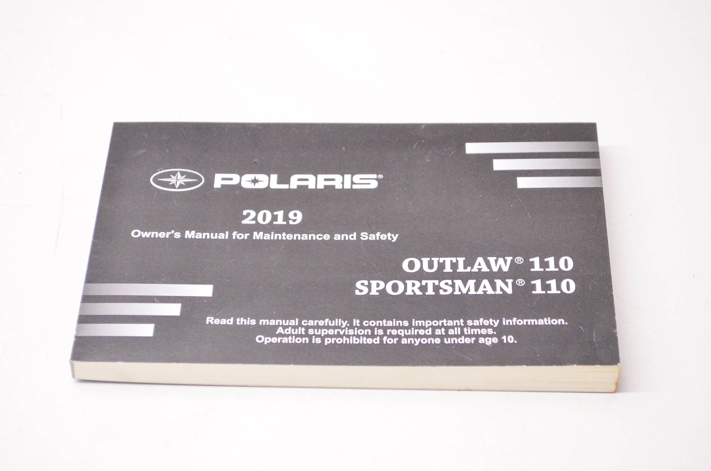 New OEM Polaris 9929071 2019 Outlaw 110, Sportsman 110 Owner's Manual NOS