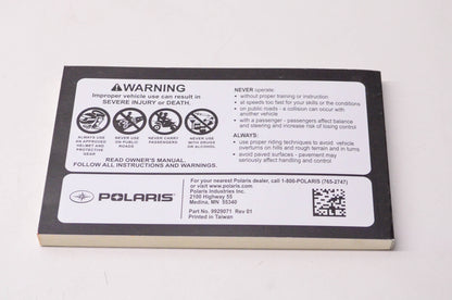 New OEM Polaris 9929071 2019 Outlaw 110, Sportsman 110 Owner's Manual NOS