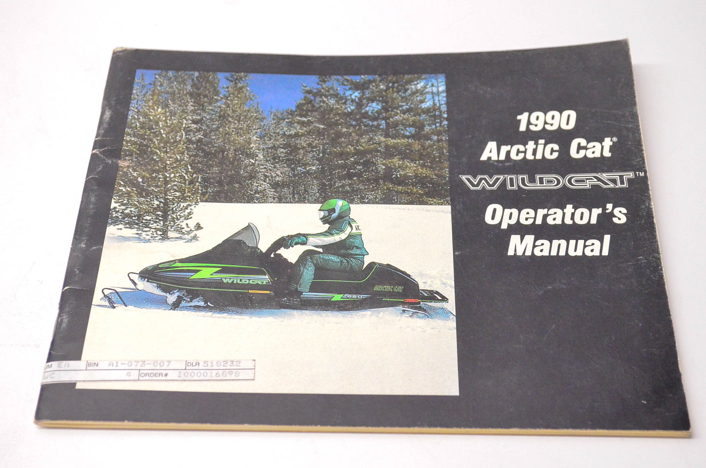 New OEM Arctic Cat 2254-535 1990 Wildcat Operator's Manual NOS