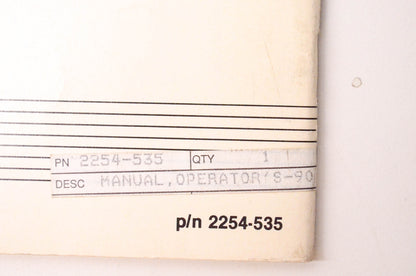 New OEM Arctic Cat 2254-535 1990 Wildcat Operator's Manual NOS