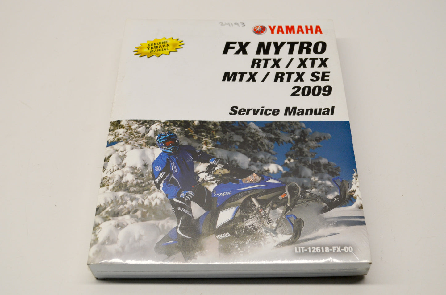 New OEM Yamaha LIT-12618-FX-00 09 FX Nytro Service Shop Manual NOS