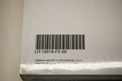 New OEM Yamaha LIT-12618-FX-00 09 FX Nytro Service Shop Manual NOS