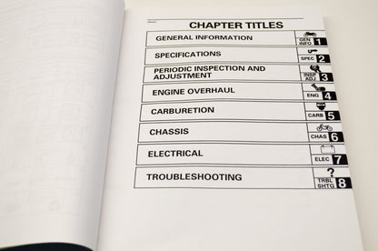 OEM Yamaha LIT-11616-XV-00 Yamaha XVS650 Service Shop Manual