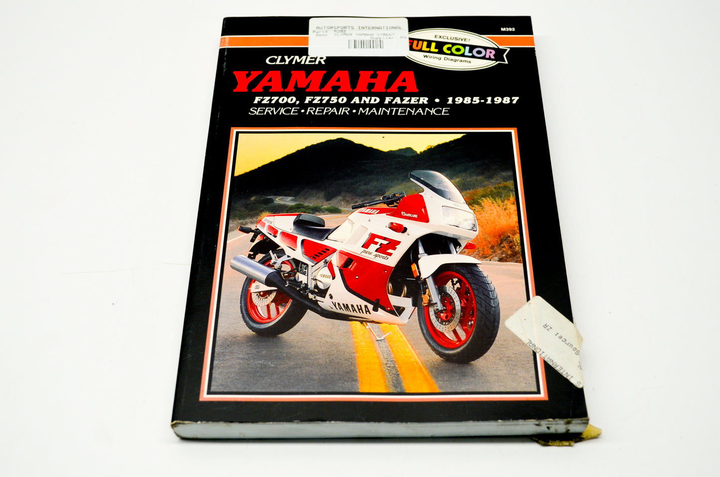 New OEM Yamaha M392 85-87 FZ700, FZ750, & FAZER Service Shop Manual NOS