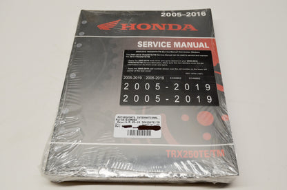 New OEM Honda 61HM862, MSV15420 05-16 TRX250TE/TM Service Shop Manual NOS