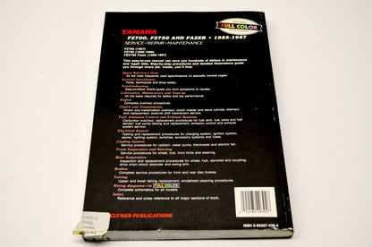 New OEM Yamaha M392 85-87 FZ700, FZ750, & FAZER Service Shop Manual NOS