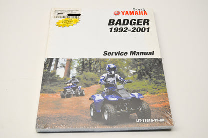 New OEM Yamaha LIT-11616-YF-80 92-01 Badger Service Shop Manual NOS