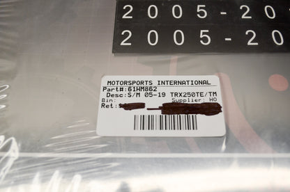 New OEM Honda 61HM862, MSV15420 05-16 TRX250TE/TM Service Shop Manual NOS