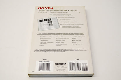 New OEM Honda M348 85-89 TRX250R/Fourtrax 250R ATC 250R Manual NOS