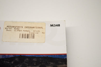 New OEM Honda M348 85-89 TRX250R/Fourtrax 250R ATC 250R Manual NOS