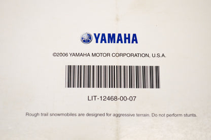 New OEM Yamaha LIT-12468-00-07 07 Snowmobile Technical Update NOS