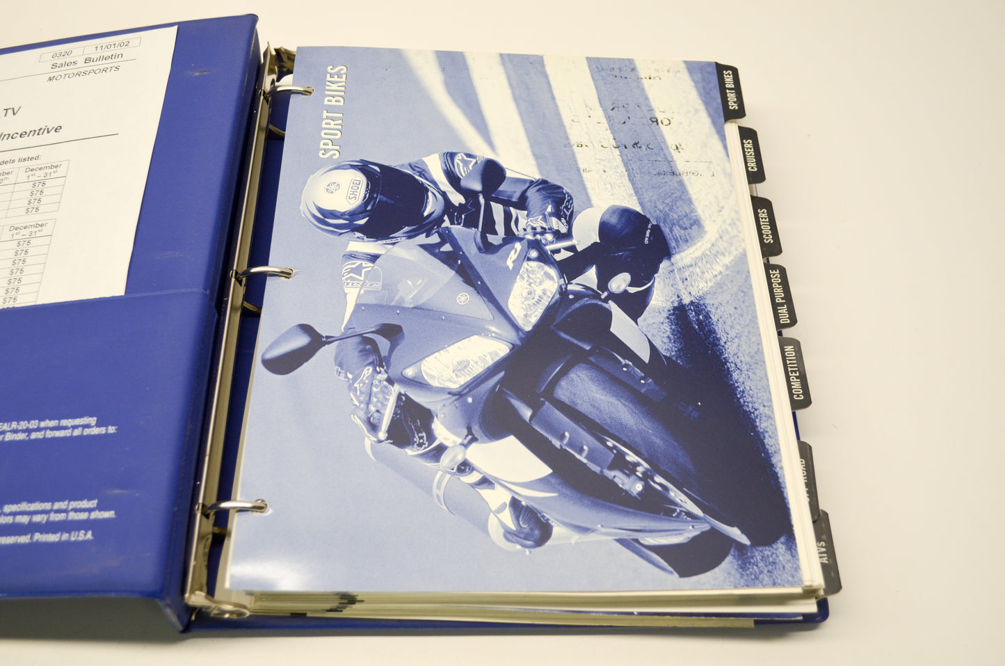 OEM Yamaha LIT-DEALR-20-03 03 Yamaha Motorcycles & ATVs Dealer Binder